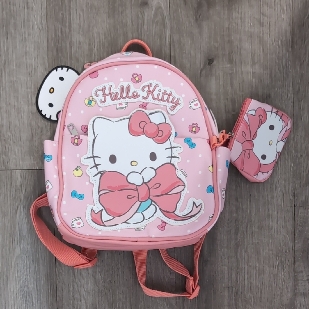 Hello Kitty Pink Backpack with Bow Design